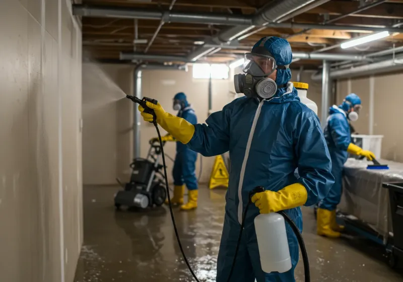 Basement Sanitization and Antimicrobial Treatment process in Pima County, AZ